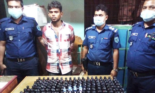 সৈয়দপুরে ট্রাক থেকে ফেনসিডিলসহ চালক আটক