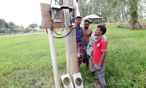 সিংড়ায় চিরকুট লিখে বৈদ্যুতির মিটার চুরি