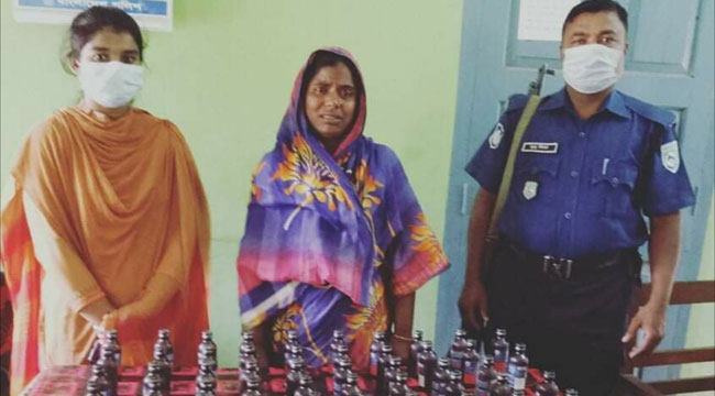 বিরামপুরে ফেন্সিডিলসহ নারী মাদক কারবারি আটক
