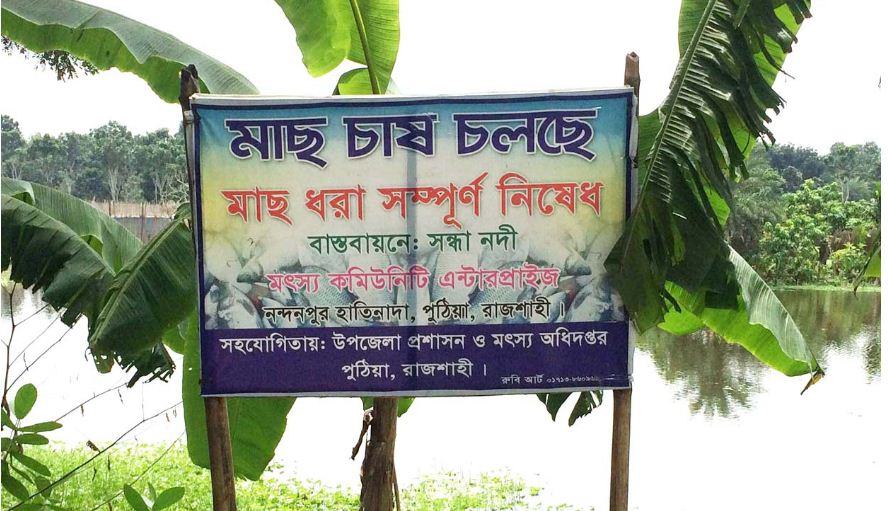 সন্ধ্যা নদী দখল নিয়ে মাছ চাষ