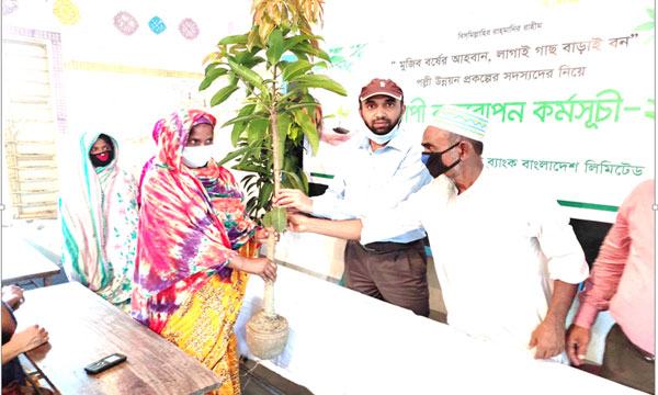 সুন্দরগঞ্জে ইসলামি ব্যাংকের গাছের চারা বিতরণ
