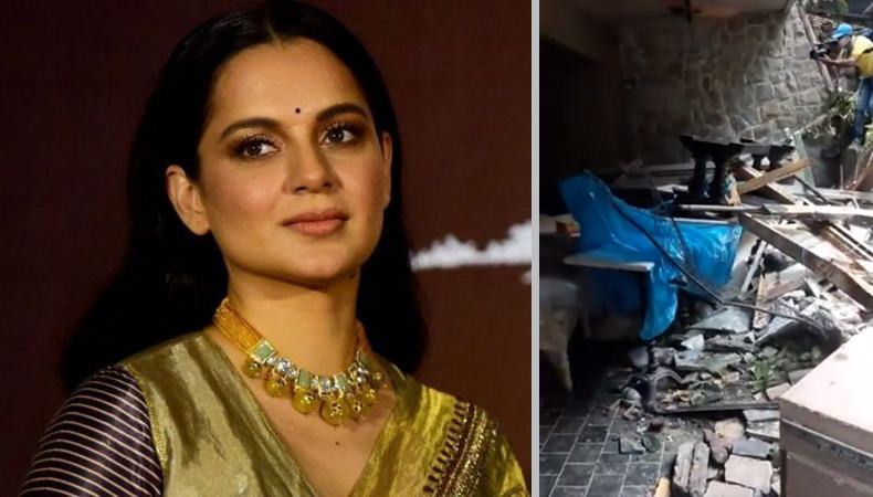 শিবসেনার তোপের মুখে কঙ্গনা, ভেঙ্গে দেয়া হলো বাড়ি