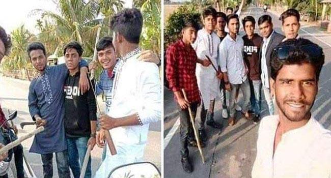 রাম দা-ছুরি হাতে উঠতি ছাত্রলীগ নেতাদের ছবি ভাইরাল