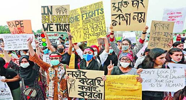 ধর্ষণবিরোধী আন্দোলনে চিন্তিত নয় সরকার