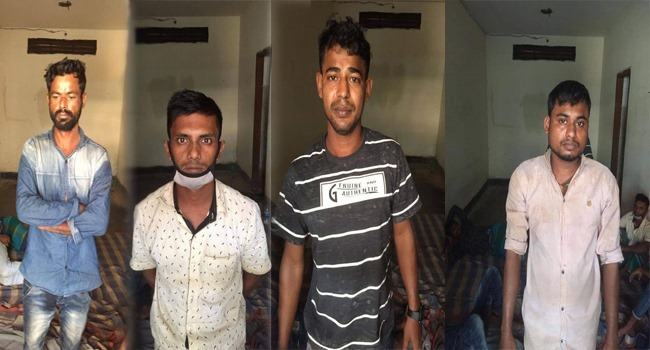 সিরাজদিখানে ডাকাতির প্রস্তুতিকালে অস্ত্রসহ চার যুবক গ্রেফতার