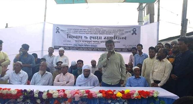 বাইতুস সালাত জামে মসজিদ খুলে দেয়ার দাবি খোরশেদের