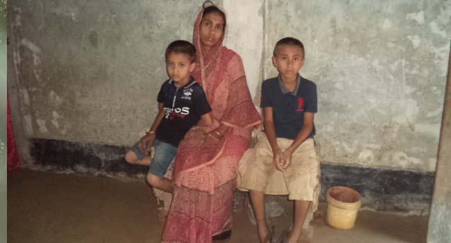 করোনায় মারা যাওয়া সানছু’র পরিবারের দিন কাটছে অনাহারে
