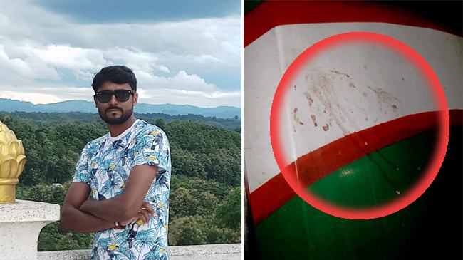 মোবাইলে কথা বলতে গিয়ে ট্রেন থেকে যুবক নিখোঁজ, ট্রেনের দরজায় রক্তের ছাপ