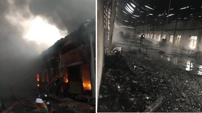 সিংগাইরে গ্যাস লাইট ফ্যাক্টরিতে ভয়াবহ অগ্নিকাণ্ড