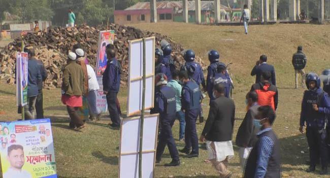 শ্রীমঙ্গলে পুলিশি বাধায় বিএনপির সম্মেলন পণ্ড