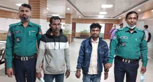 গাজীপুরে কাভার্ডভ্যানসহ সুতা লুট করতে চালককে গলাকেটে খুন, গ্রেফতার ২