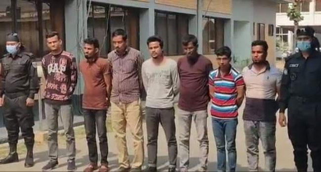 নারায়ণগঞ্জে আন্তঃজেলা ডাকাত দলের ৭ সদস্য গ্রেফতার