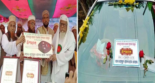 শিক্ষার্থীদের ভালোবাসায় সিক্ত হলেন অধ্যক্ষ সুলতান মাহমুদ