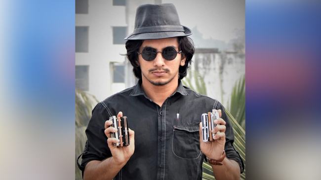 জামালগঞ্জের এ্যানি চৌধুরী হারমোনিকা ব্র্যান্ডের প্রথম বাংলাদেশী বাদক