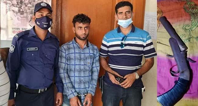 নোয়াখালীতে আগ্নেয়াস্ত্রসহ যুবক গ্রেফতার