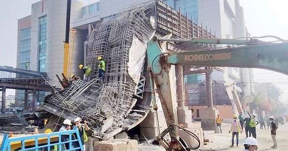 বিমানবন্দরে ফ্লাইওভারের গার্ডার ধসে চীনা নাগরিকসহ আহত ৪