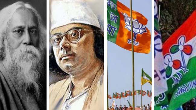 পশ্চিমবঙ্গে ভোট প্রচার নজরুলের `জয় বাংলা' ও কবিগুরুর `সোনার বাংলা'