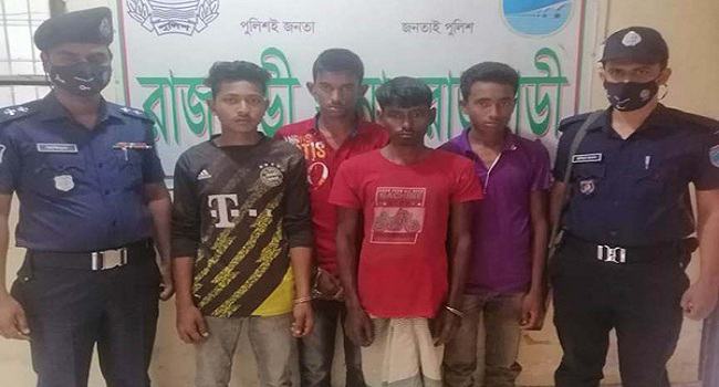 রাজবাড়ীতে স্কুলছাত্রী গণধর্ষণের ভিডিও ধারণ, আটক ৪