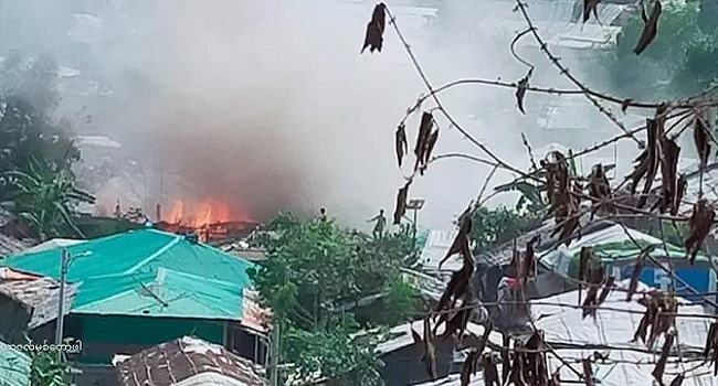 উখিয়ার রোহিঙ্গা ক্যাম্পে আবারো আগুন