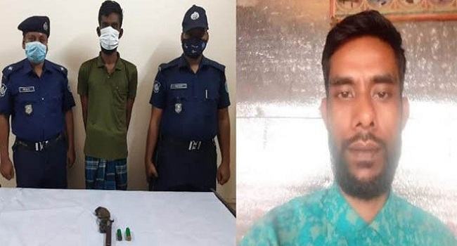 পাংশায় ৮ মামলার আসামি অস্ত্র ও গুলিসহ গ্রেফতার