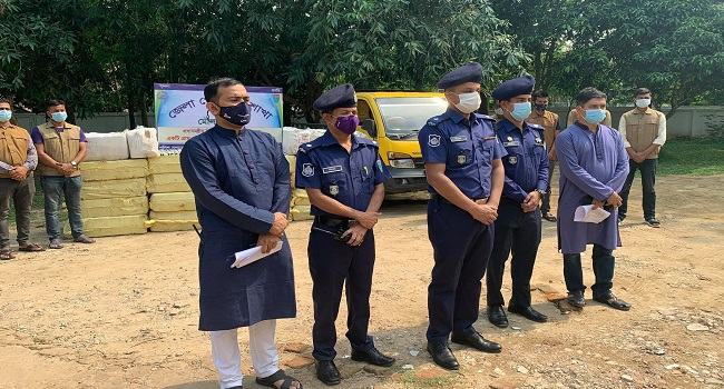 মৌলভীবাজারে সোয়া কোটি টাকার ভারতীয় চোরাই পণ্য আটক