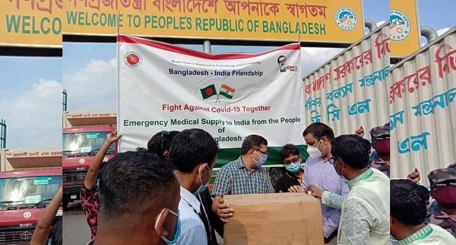 ভারতকে দ্বিতীয় দফা ওষুধ সামগ্রী উপহার দিলো বাংলাদেশ