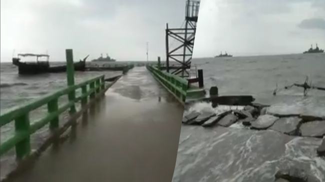 ইয়াসের তাণ্ডব : উপকূলীয় এলাকা প্লাবিত, সেন্টমার্টিনে ভাঙল জেটি ও রাস্তাঘাট