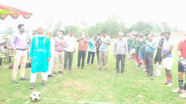 দেবীগঞ্জে বঙ্গবন্ধু জাতীয় গোল্ডকাপ ফুটবল টুর্নামেন্ট উদ্বোধন