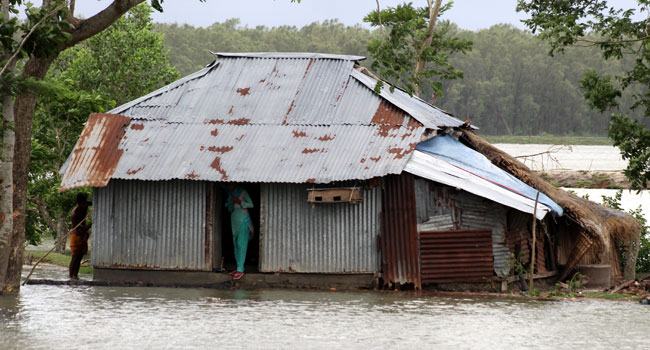 রাঙ্গাবালীতে ভাঙা বাঁধ দিয়ে জোয়ারের পানি ঢুকছে লোকালয়ে, পানিবন্দী হাজারো মানুষ