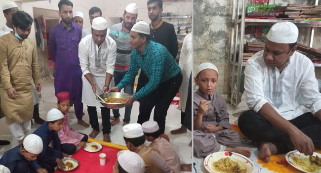 নিজের জন্মদিনে এতিমদের খাওয়ালেন ছাত্রদল সভাপতি