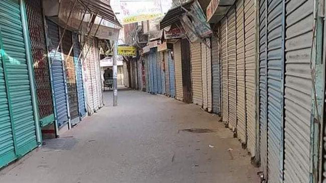 গোপালগঞ্জের সর্বত্র চলছে কঠোর লকডাউন