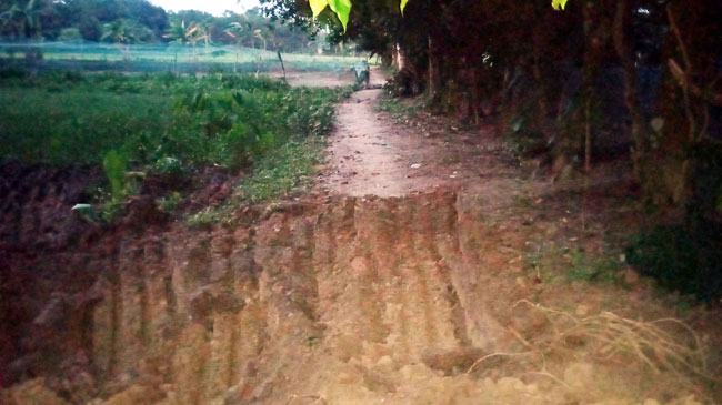 নাঙ্গলকোটে প্রতিবন্ধী পরিবারের চলাচলের রাস্তা কেটে ফেলার অভিযোগ