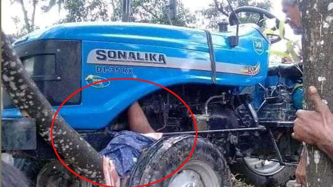 মিঠাপুকুরে ট্রাক্টর চাপায় ভাই-বোনের মৃত্যু