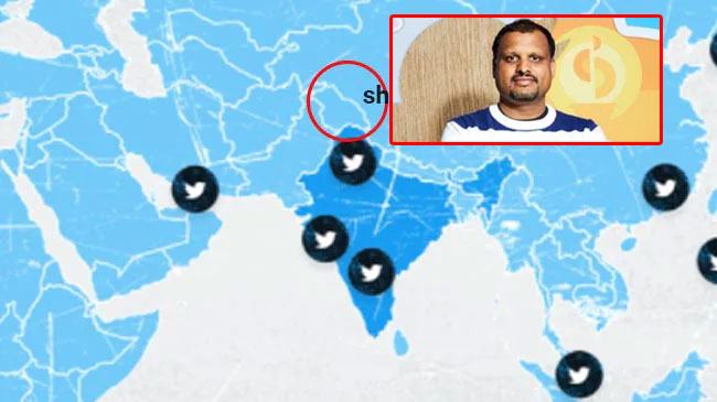 ভারতের মানচিত্রে নেই কাশ্মির, দেশটির টুইটারের প্রধান আটক
