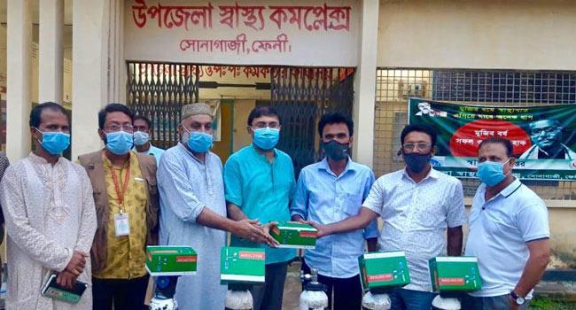 সোনাগাজী হাসপাতালে সিলিন্ডার দিলেন এমপি মাসুদ চৌধুরী