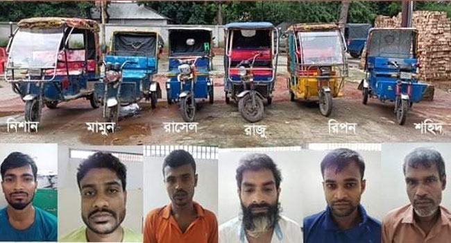 ফতুল্লায় ২ ইজিবাইক চালক খুনের ঘটনায় ৬ জন গ্রেফতার