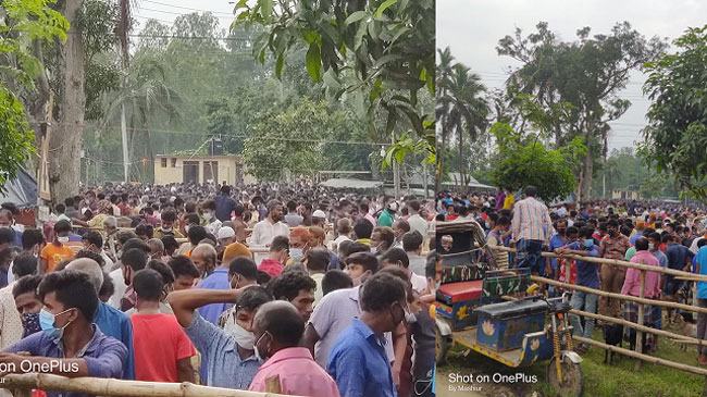 নালিতাবাড়ীতে লকডাউনেও জমজমাট কুরবানির হাট