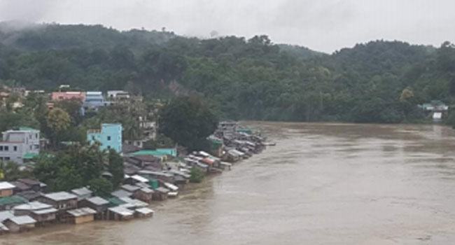 বান্দরবানে ৩ নদীর পানি বিপৎসীমার উপরে