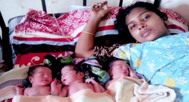 সেই ৩ নবজাতকের মায়ের পাশে নয়া দিগন্ত পাঠকরা