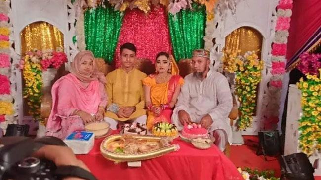 সিরাজদিখানে লকডাউন উপেক্ষা করে ইউপি চেয়ারম্যানের ছেলের বিয়ে