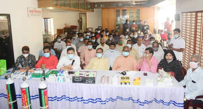 নারায়ণগঞ্জ বিএনপির উদ্যোগে কোভিড সাপোর্ট সেন্টার উদ্বোধন
