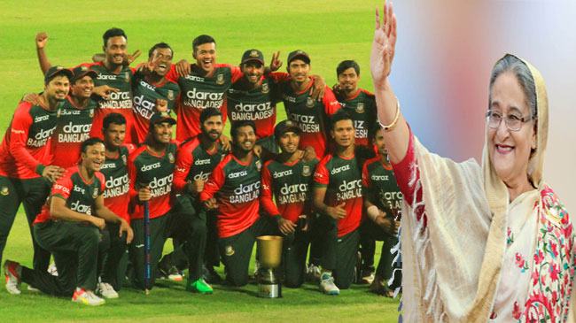 বাংলাদেশ ক্রিকেট দলকে প্রধানমন্ত্রীর অভিনন্দন