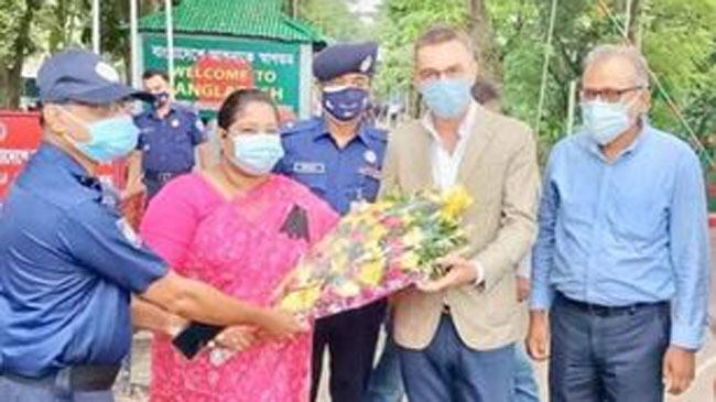 আখাউড়া স্থলবন্দর দিয়ে বাংলাদেশে এসেছেন পর্তুগালের রাষ্ট্রদূত