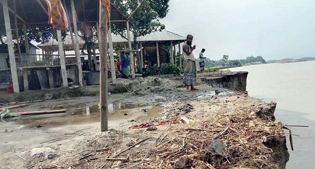 ইসলামপুরে নদ-নদীর পানি বৃদ্ধি, পাল্লা দিয়ে বেড়েছে ভাঙন