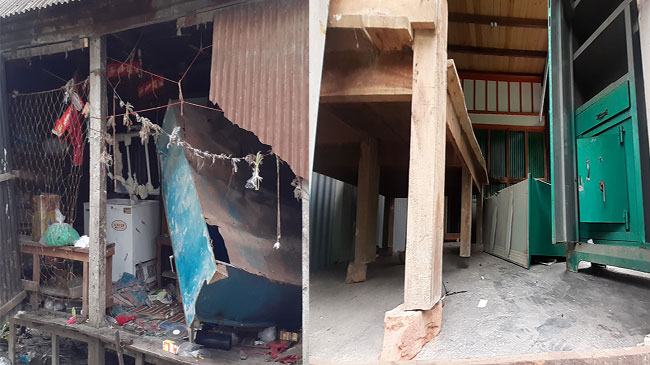 সিরাজদিখানে আধিপত্য বিস্তারকে কেন্দ্র করে ১৫ বাড়িঘর ভাঙচুর