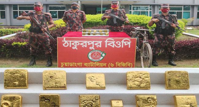 দামুড়হুদা সীমান্ত থেকে আড়াই কোটি টাকার স্বর্ণ উদ্ধার