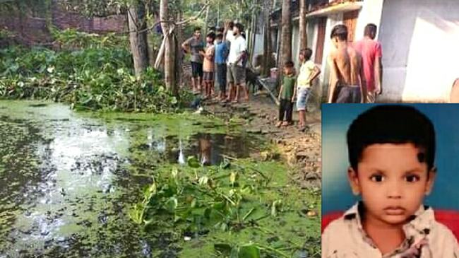 নিখোঁজের ১ দিন পর পুকুর থেকে শিশুর লাশ উদ্ধার