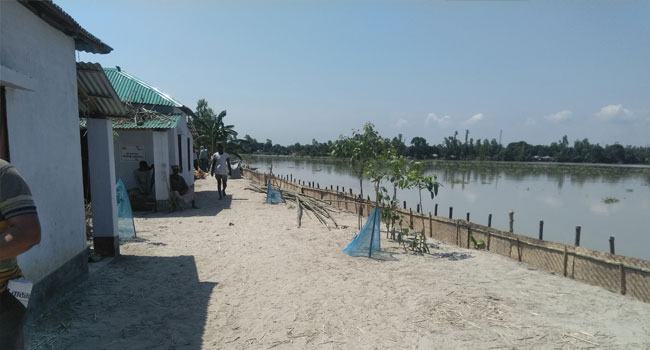 যমুনায় পানি বৃদ্ধি, হুমকিতে গুচ্ছগ্রাম