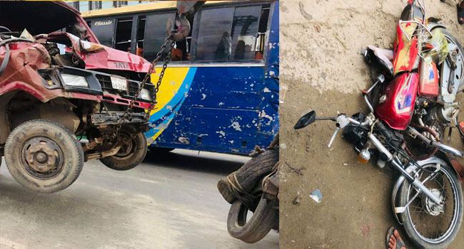 শ্রীপুরে সড়ক দুর্ঘটনায় মোটরসাইকেলচালক নিহত, আহত অপর ২ চালক