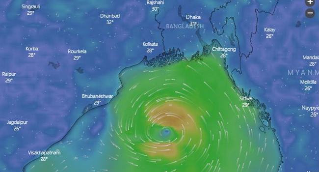 ঘূর্ণিঝড় ‘গুলাব’ ভারতীয় উপকূল অতিক্রম করবে রোববার